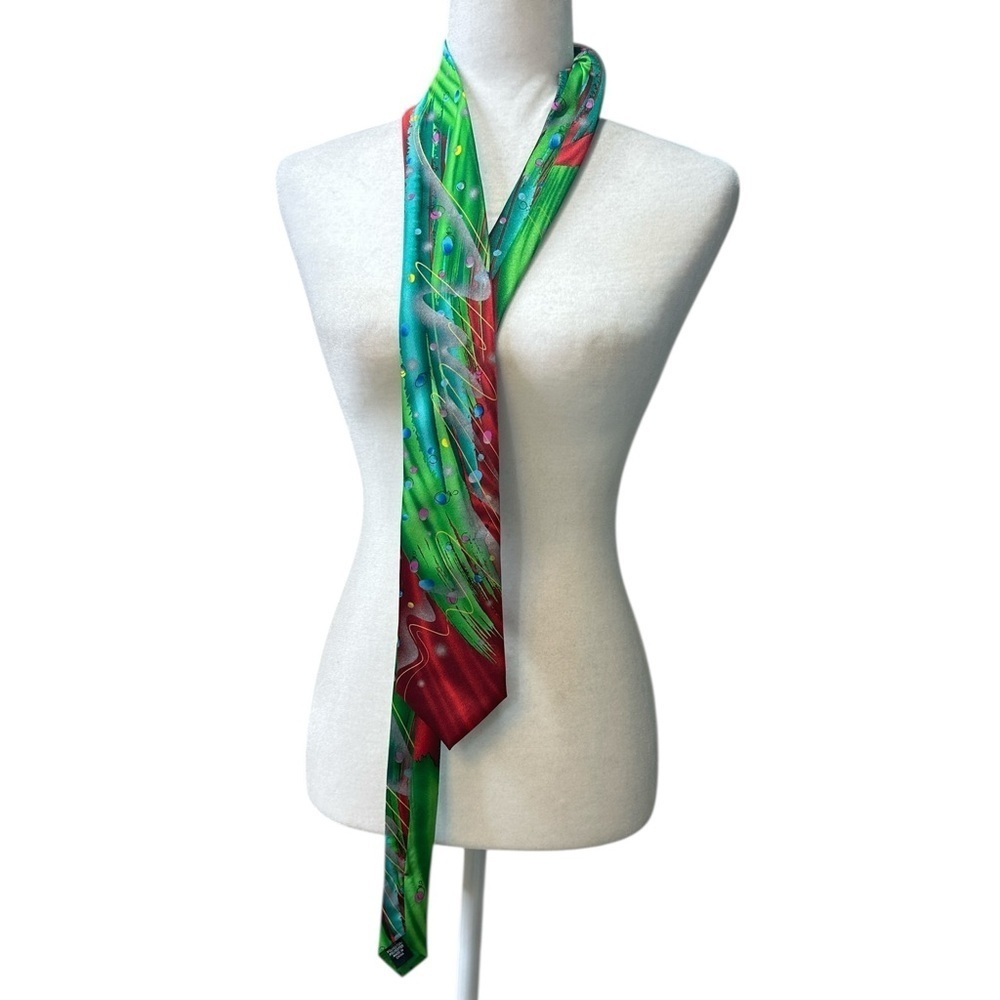 Garcia Christmas Colorful Abstract Men's Tie